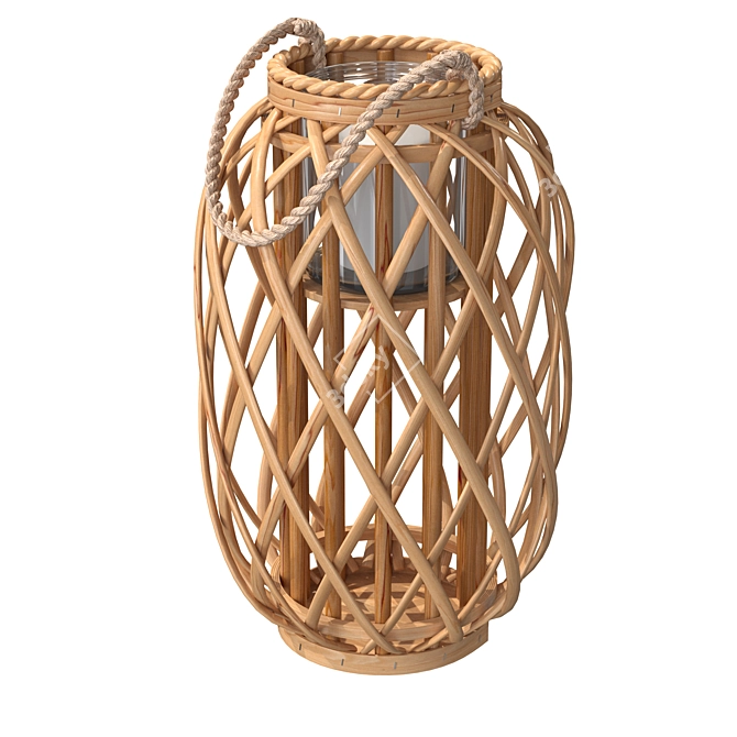 Elegant Decorative Lantern Set 3D model image 4