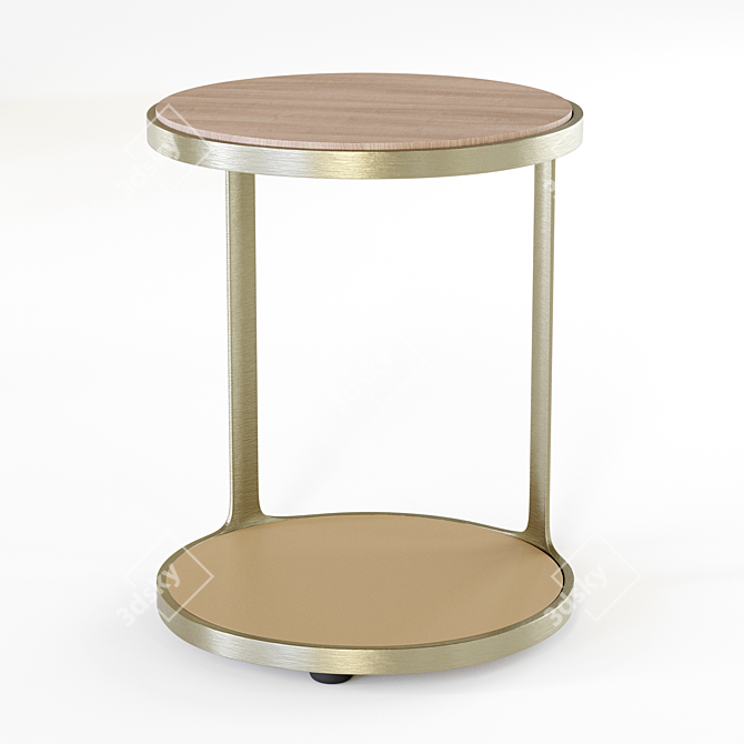 Poliform Creek Modern Coffee Table 3D model image 4