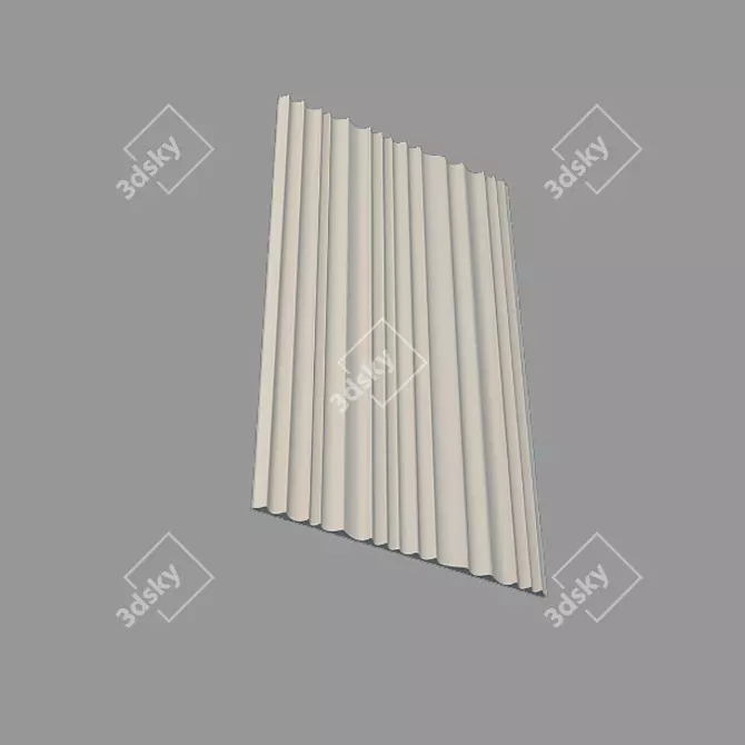 Gypsum 3D Wall Panel GP-6 3D model image 1