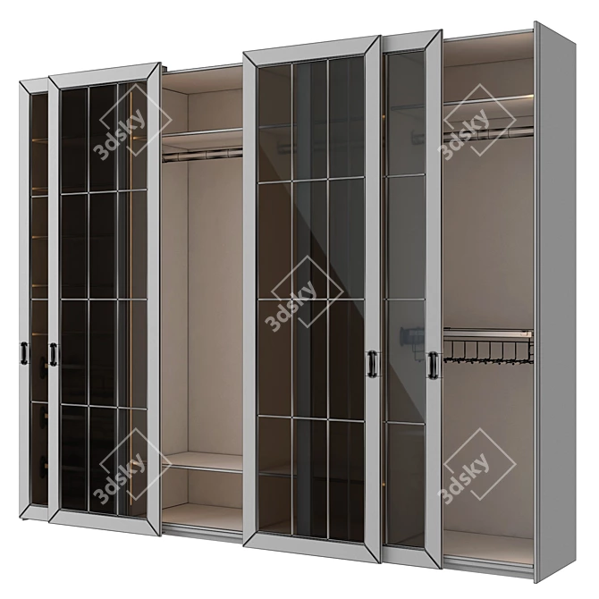 Sliding Wardrobe with PS10 Cinetto - Stylish & Functional 3D model image 3