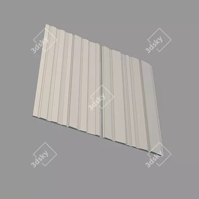 3D Gypsum Wall Panel GP-16 3D model image 1