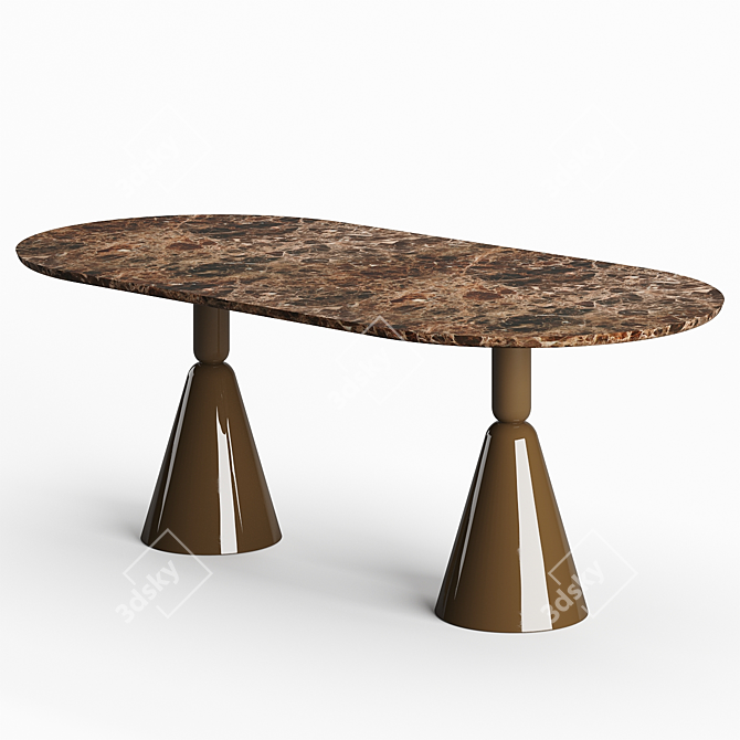 Modern Elegance: Sancal Pion Dining Table 3D model image 4