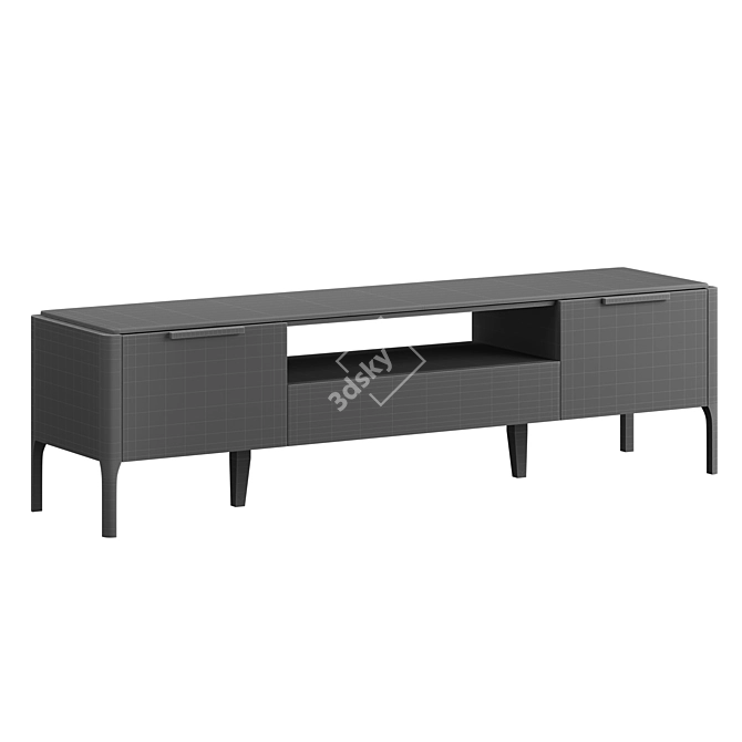 Sleek Pisa Cabinet TV: Modern Elegance 3D model image 2