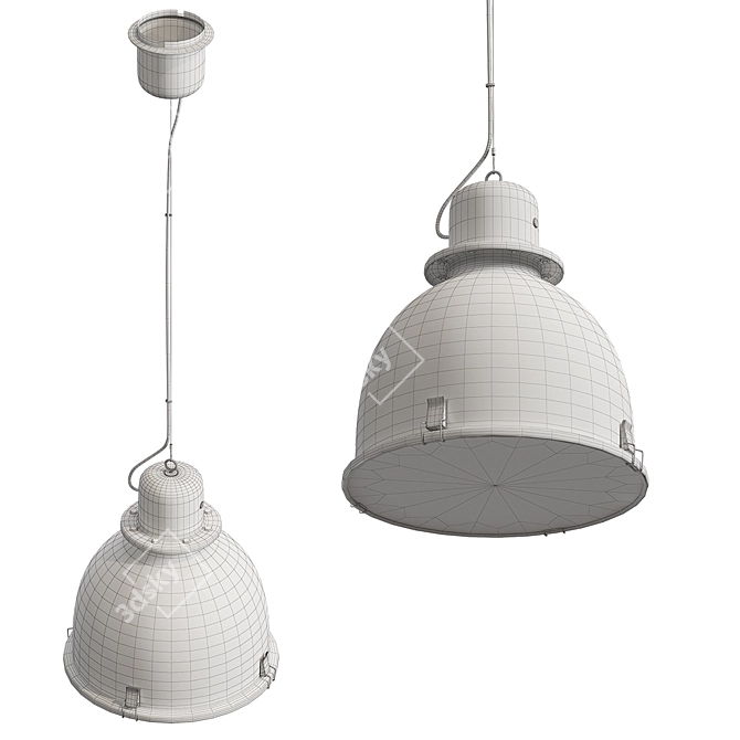 Sleek Svartnora Pendant Lamp 3D model image 3