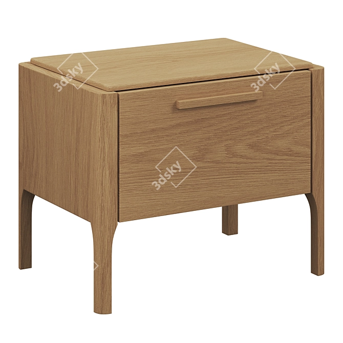 Cosmorelax Pisa Bedside Table: Stylish and Convenient 3D model image 1