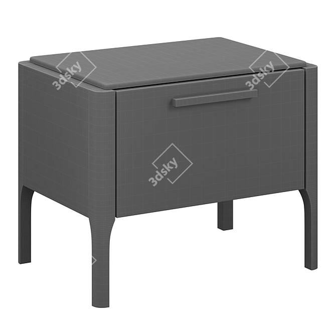 Cosmorelax Pisa Bedside Table: Stylish and Convenient 3D model image 2