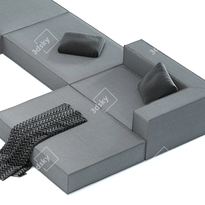 Paola Lenti Atollo Mini 2: Chic Modular Sofa 3D model image 2