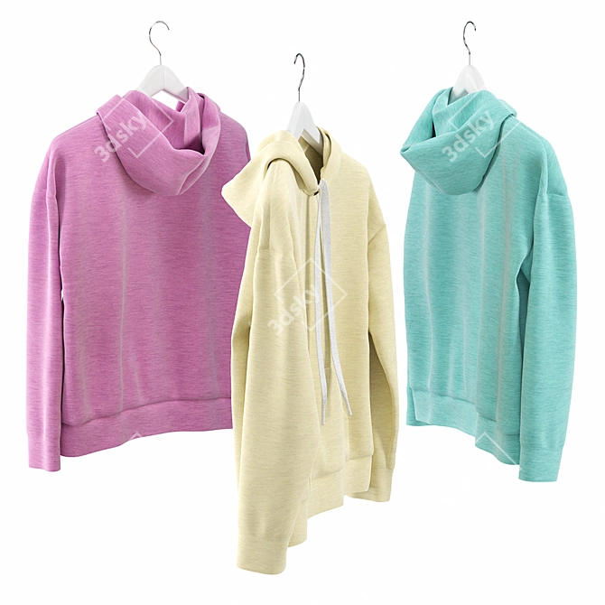 Cozy Hoody Set 3D model image 2