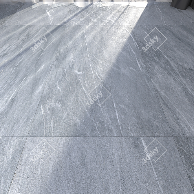 Sleek Blue Tiles for Classy Floors 3D model image 1