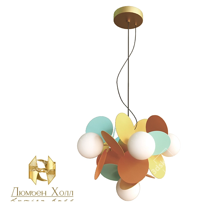 ILMARI LUMIEN HALL - Elegant OM Chandelier 3D model image 1