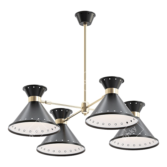 Elegant Illumination: Tom Chandelier 3D model image 1