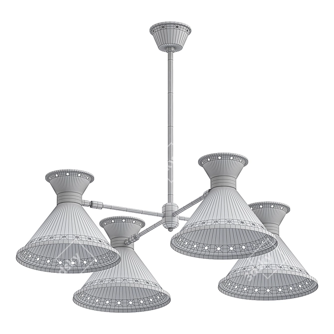 Elegant Illumination: Tom Chandelier 3D model image 2