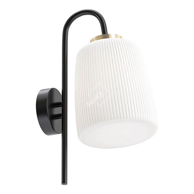 Elegant Ayala Wall Lamp 3D model image 1