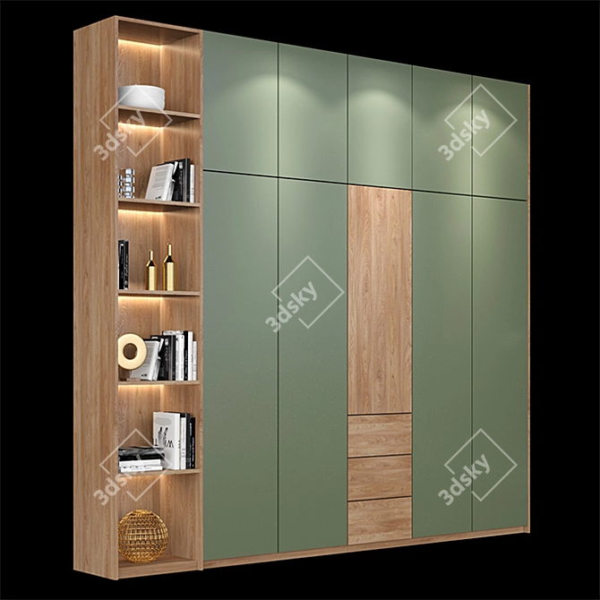  Modern Shelf Design | 3ds Max & V-Ray 3D model image 1