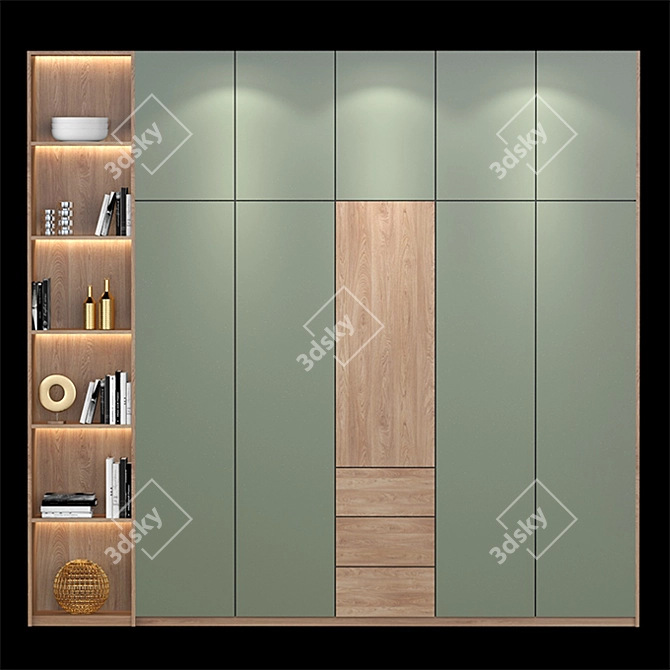  Modern Shelf Design | 3ds Max & V-Ray 3D model image 2