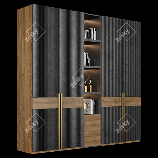 Ready-to-Use Shelf Design 3D model image 2