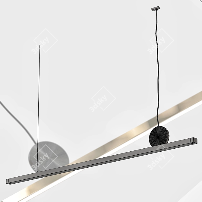 Modern Millimeter Light Fixture 3D model image 2