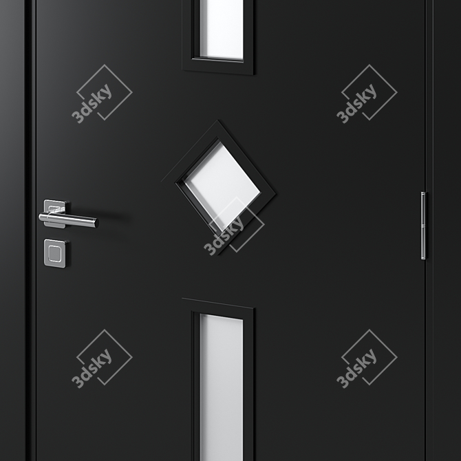 Modern Interior Door 51 3D model image 2