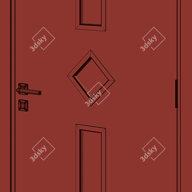 Modern Interior Door 51 3D model image 4