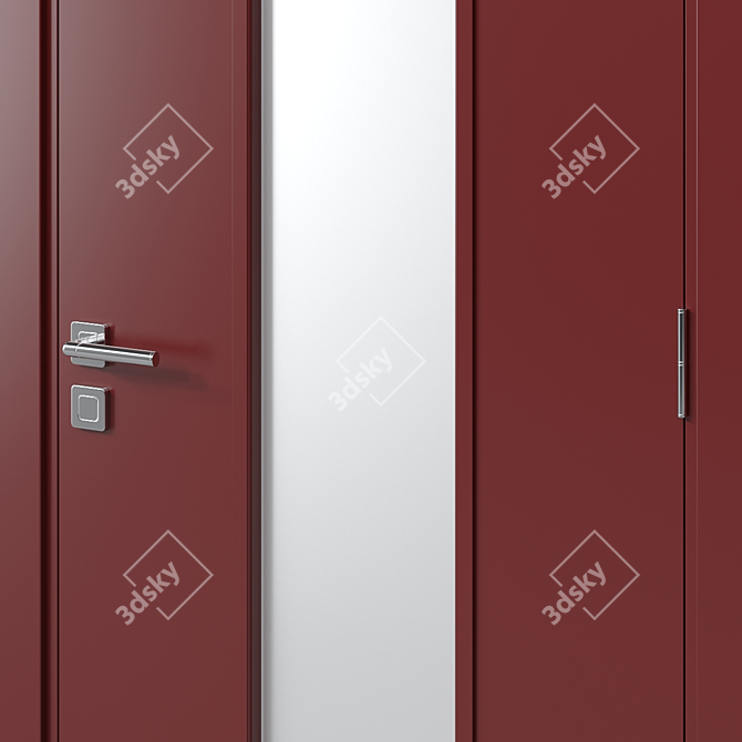 Modern Interior Door 66 3D model image 2