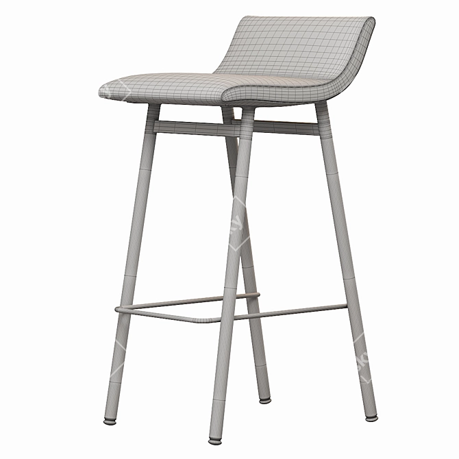 Elegant Gachot Stool: Stylish and Versatile Design 3D model image 5