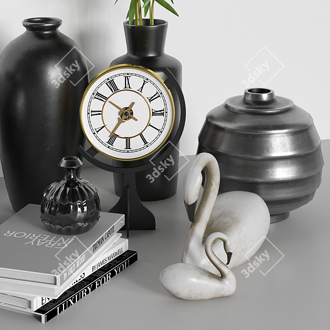 Elegant 12-Piece Decor Set 3D model image 4