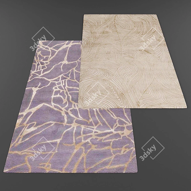 Modern Style Rug Collection 3D model image 2