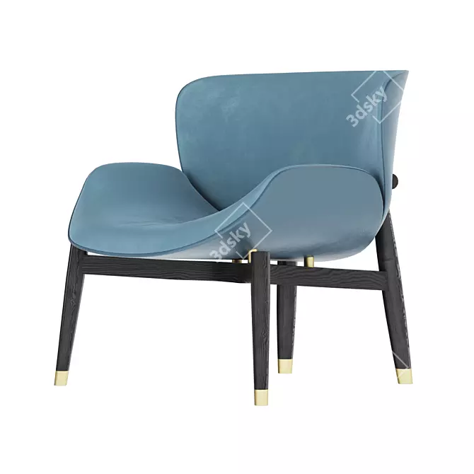 Baxter Jorgen Chair: Sleek Design, Maximum Comfort 3D model image 1