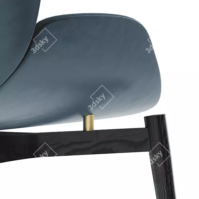 Baxter Jorgen Chair: Sleek Design, Maximum Comfort 3D model image 3