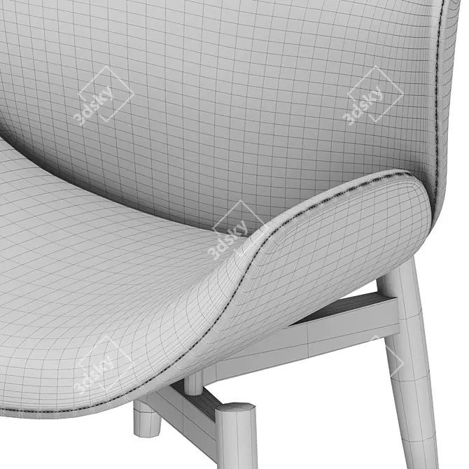 Baxter Jorgen Chair: Sleek Design, Maximum Comfort 3D model image 5