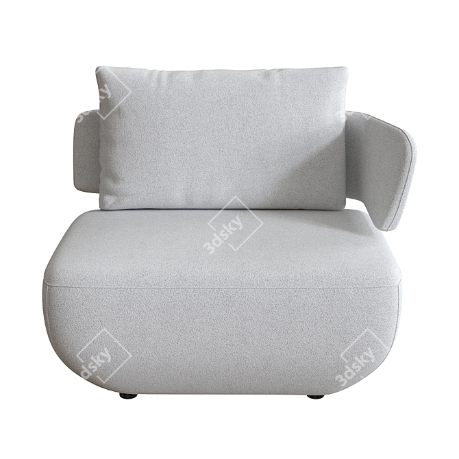 Levitt Armchair: Sleek and Stylish 3D model image 3