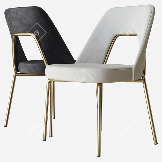 Sleek & Sophisticated: Flexform Joyce Chair 3D model image 1