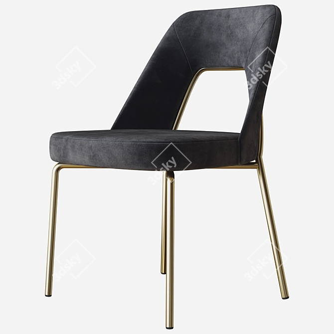 Sleek & Sophisticated: Flexform Joyce Chair 3D model image 3