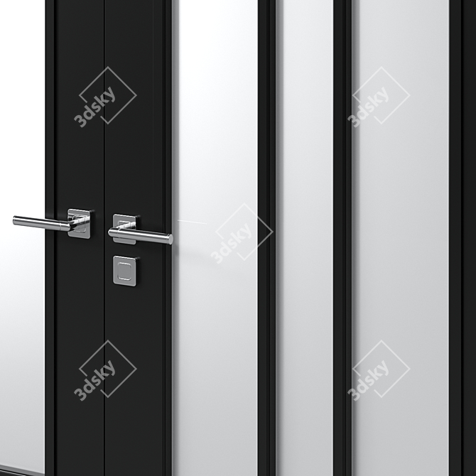 Sleek Interior Door - 3D Model 3D model image 2