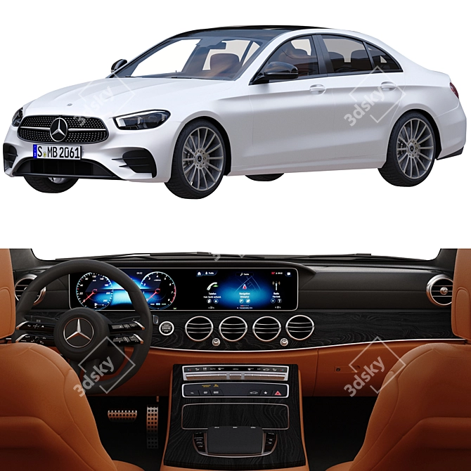 2021 Mercedes AMG E Class: Powerful & Stylish Sedan 3D model image 25