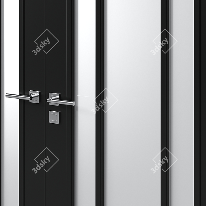 Stylish Interior Door 122 3D model image 2