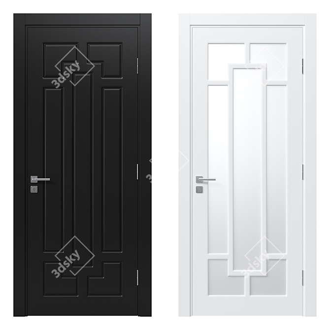 Modern Interior Door 125 3D model image 1