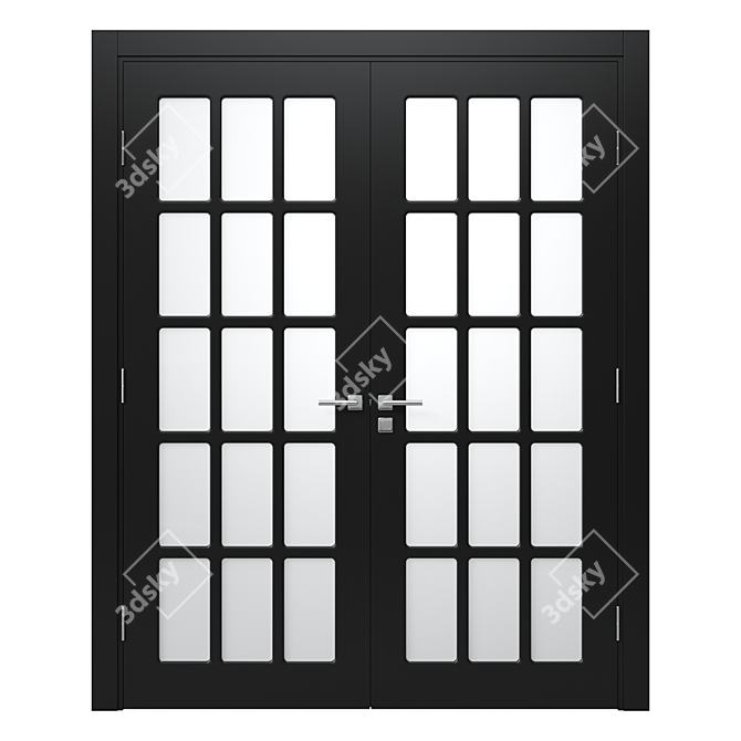 Elegant Interior Door 128 3D model image 1