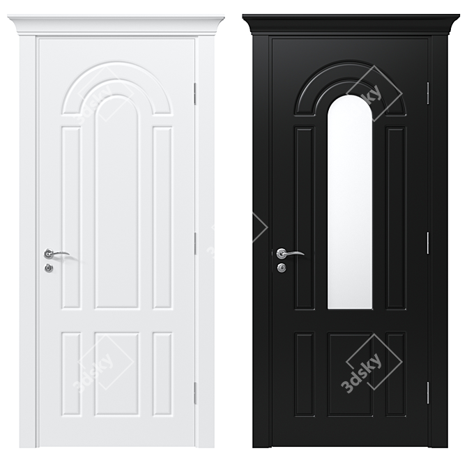 Modern Interior Door 145 3D model image 1