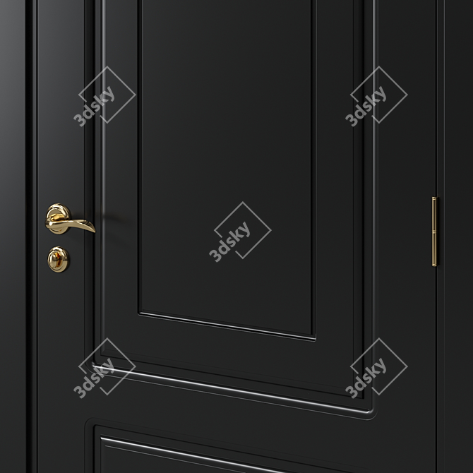 Modern Interior Door 153 3D model image 2