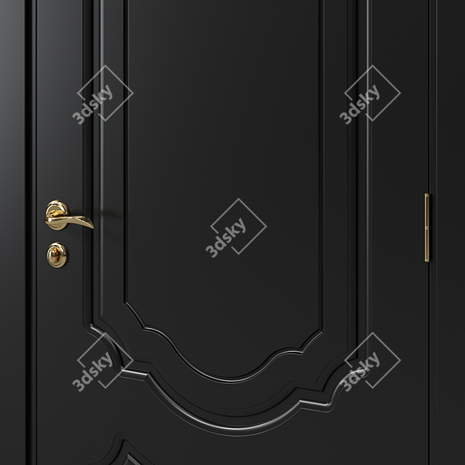 Modern Interior Door 155 3D model image 2