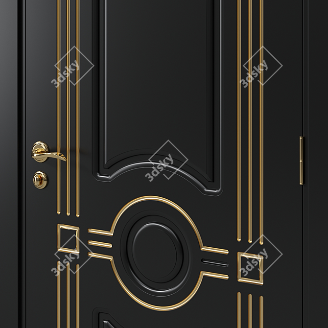 Sleek Interior Door 157 | 3dsmax & Vray 3D model image 2