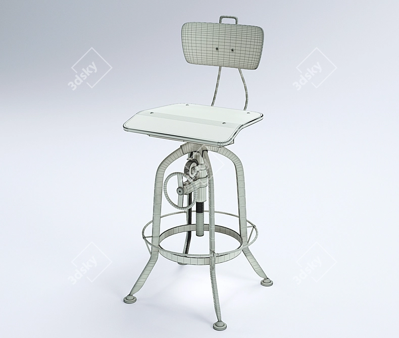 Pittsburgh Adjustable Height Chair: Stylish and Versatile 3D model image 4