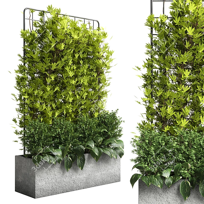 Ivy Partition Wall V-Garden Kit 3D model image 1