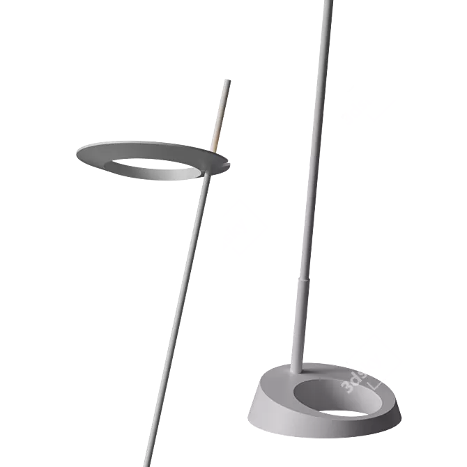 Sleek Ringlo Floor Lamp 3D model image 3