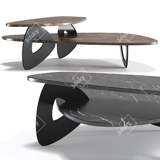 Sleek Tama Coffee Table 3D model image 1