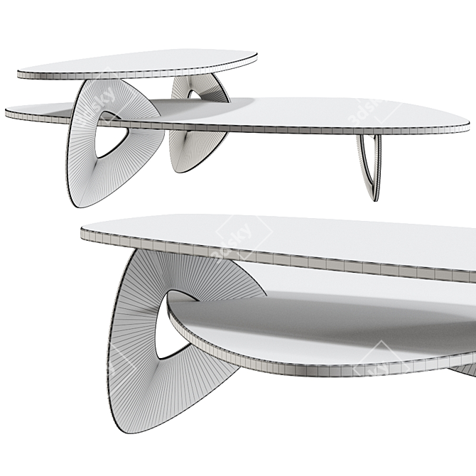 Sleek Tama Coffee Table 3D model image 2