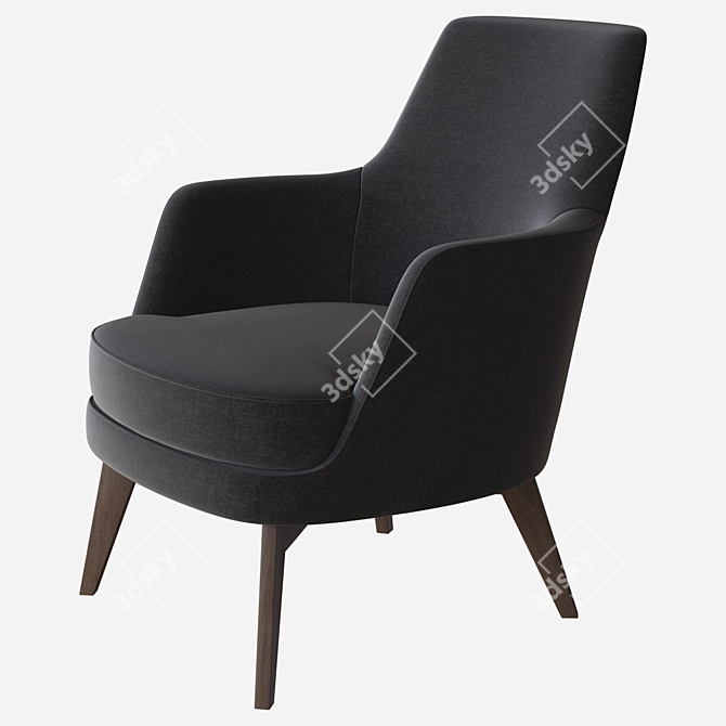 Sydney Lounge Chair: Modern Elegance 3D model image 3