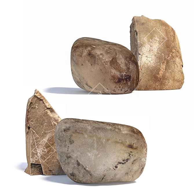 Title: Landscape Stones Set 3D model image 2