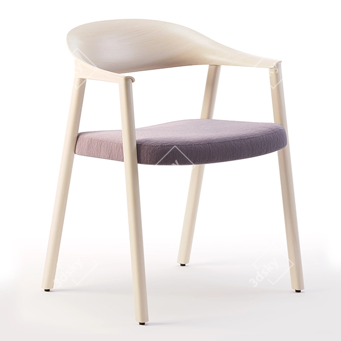 Elegant HÉRA 2865 Chair 3D model image 2